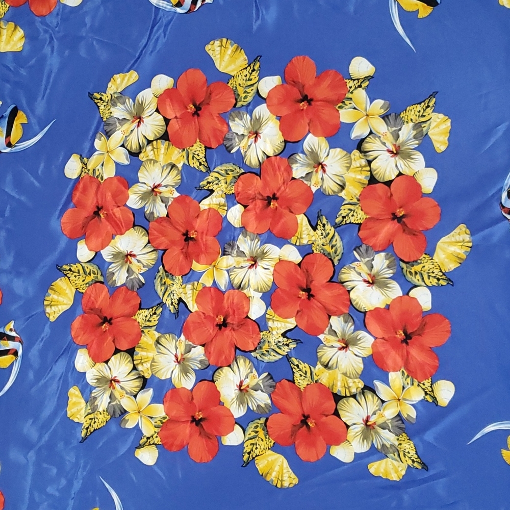 Vintage Albert Nipon Silk Floral Square Scarf - image 2